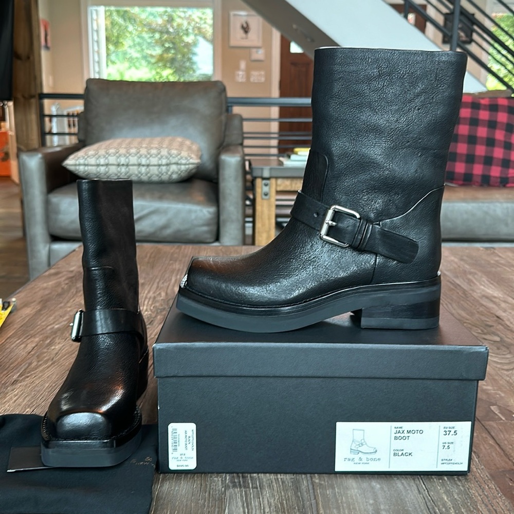 Brand New Never Worn Rag & Bone Jax Moto Boots